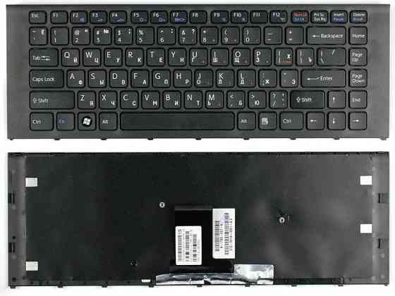 Клавиатура для ноутбука Sony Vaio (VPC-EA) Black, (Black Frame) RU Вінниця