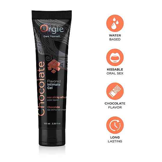 Лубрикант на водній основі Orgie Lube Tube Chocolate, 100 мл, зі смаком та ароматом шоколаду Sex Aura Київ