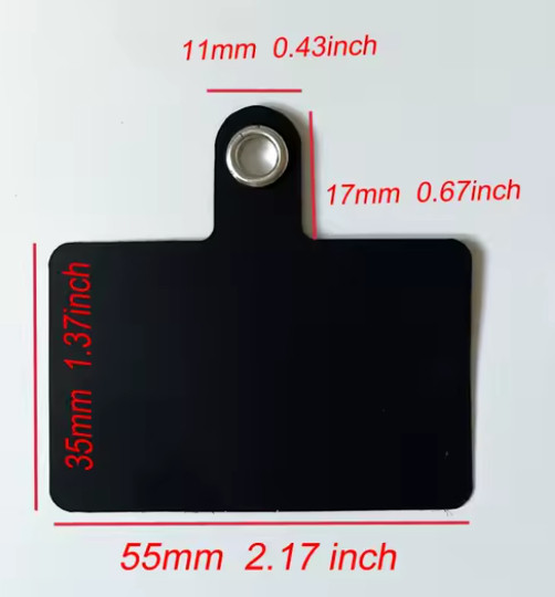 Тримач для шнурка пластиковий з кільцем під чохол смартфона Ring (Чорний) Миколаїв - фото 1