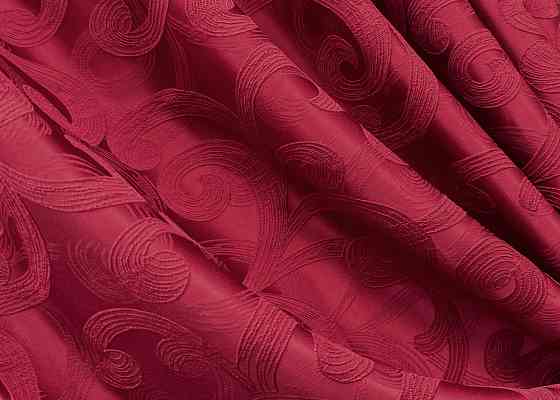 Комплект готовых штор VR-Textil Жаккард № 1739ш Рубиновый 150х285 см 2 шт (33-0641) Киев