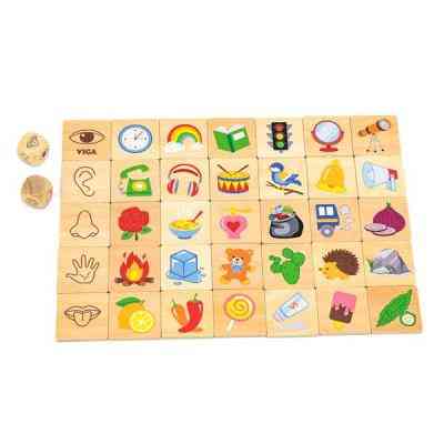 Развивающая игрушка Viga Toys Деревянный пазл-игра Изучаем чувства (44507) Винница