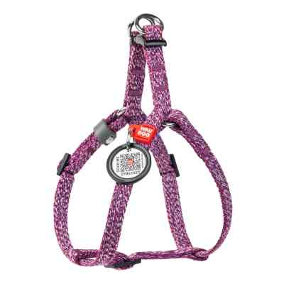Шлея для котів WAUDOG Re-cotton з QR паспортом XS Ш 10 мм В=С: 28-40 см фіолетова (16709) Вінниця