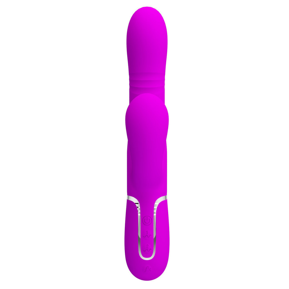 Вибромассажер с поступательным движением серии Pretty Love - Mariana Twinkled Purple 7 vibration Sex Aura Киев - изображение 4