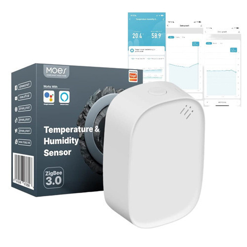 Датчик температури і вологості для розумного будинку Zigbee, ZSS-S01-TH-C-MS Київ - фото 3