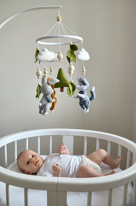 Мобіль на ліжечко WoollyFox «Лісові звірятка» Київ - фото 7