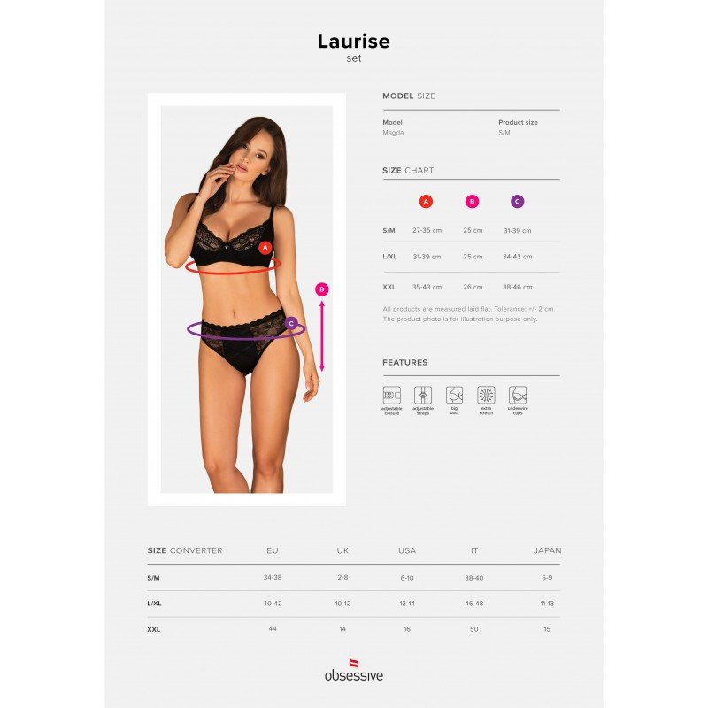 Комплект Obsessive Laurise komplet S/M Sex Aura Киев - изображение 4