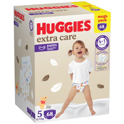 Підгузки Huggies Extra Care Розмір 5 (12-17кг) Pants Box 68 шт (5029053582412) Вінниця - фото 8