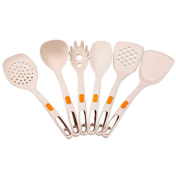 TS Kitchen Набір кухонного приладдя на підставці 6 шт бежевий HP27473K Київ