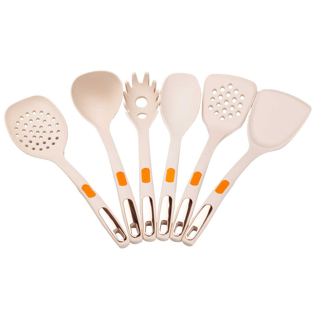 TS Kitchen Набір кухонного приладдя на підставці 6 шт бежевий HP27473K Київ - фото 2