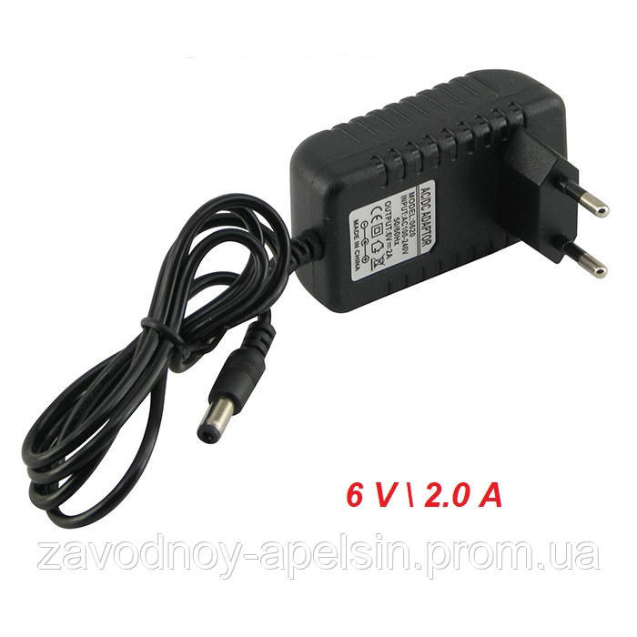Блок живлення побутової Адаптер 6В 2А штекер 5,5 мм Одеса - фото 1