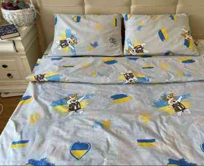 Ecotton Комплект постільної білизни Ecotton полуторний 150х215 см Пес Патрон бежевий Киев