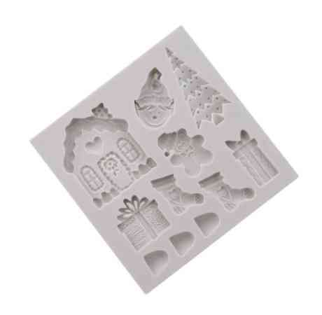 Молд новогодний 80 на 80 мм серый Киев