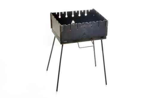 Мангал розкладний (кейс) з чохлом та рукавичками, товщина 3 мм, дворівневий, на 6 шампурів СИЛА Київ