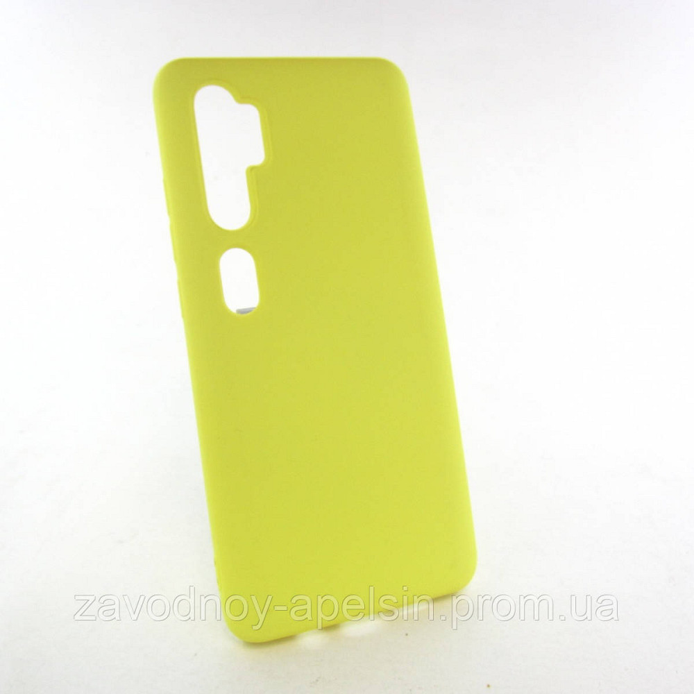 Xiaomi Mi Note 10 Силіконовий чохол (жовтий) Одеса - фото 1