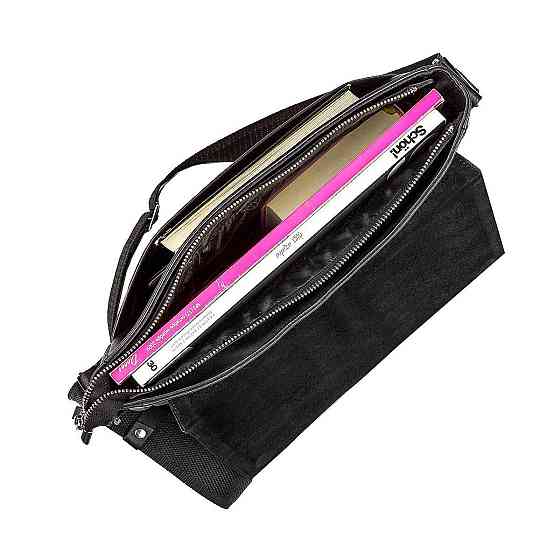 Сумка SHVIGEL 00858 шкіряна Чорна Київ