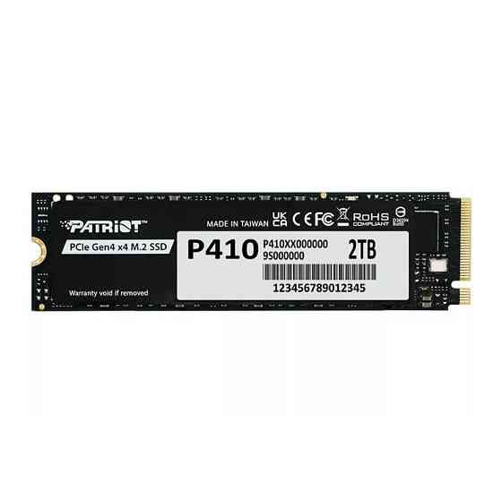 Накопичувач SSD M.2 Patriot P410 2TB NVMe 2280 PCIe Gen4 x4 5000/4500 TLC Одеса