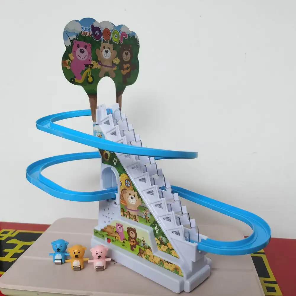 Гра настільна для дітей "Гірка з треком", іграшка для розвитку дитини, від 3 років, фігурки 3шт Bear Кам'янець-Подільський - фото 2