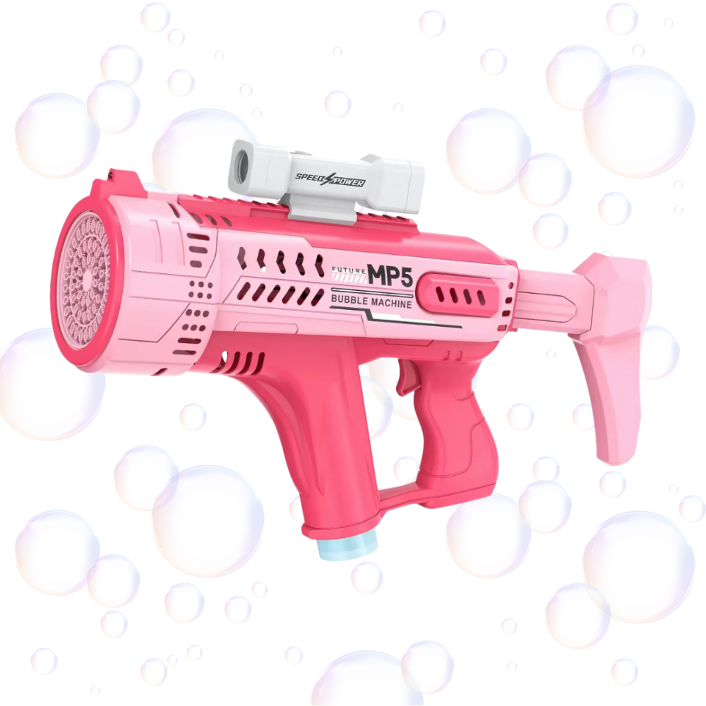 Мыльные пузыри для детей, пистолет для мыльных пузырей с подсветкой, игрушечный генератор пузырей, розовый Каменец-Подольский - изображение 7