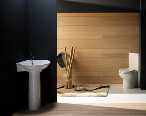 Кутовий умивальник RAK Ceramics Evolution (595х640х840 мм) з ніжкою Білий Вінниця - фото 4