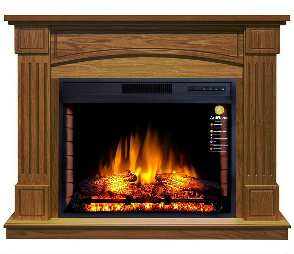 Камінокомплект ArtiFlame BOSTON AF28S ДУБ АНТИК (зі звуком) Львів - фото 1