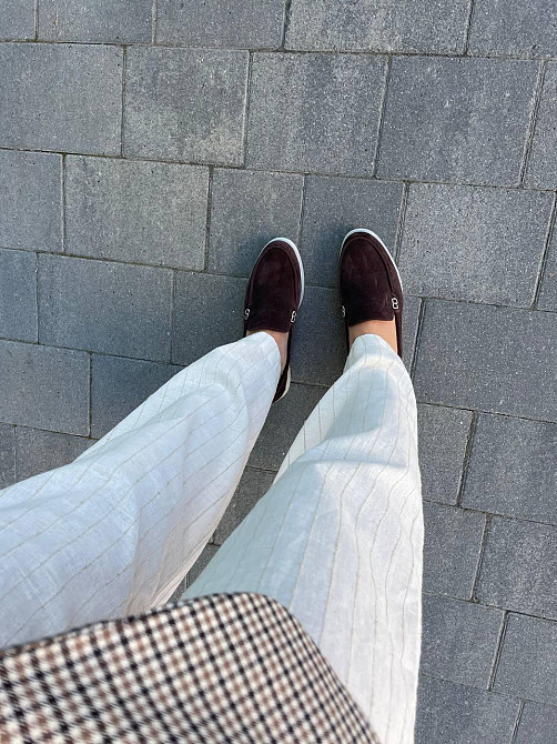 Jasmine Лоферы женские Jasmine шоколадные натуральная замша размерный ряд 36-40 (1068) Коломыя - изображение 3