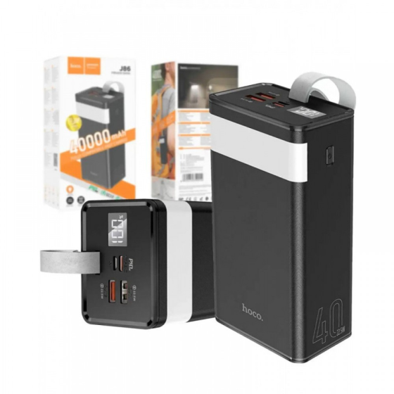 Универсальная батарея Hoco J86 40000mAh PD20W+QC3.0 (22.5W) Черный Винница