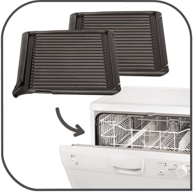 Гриль Tefal Minute Grill GC205012 нержавіюча сталь із чорним Харьков - изображение 20