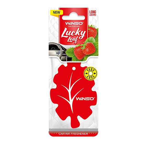 Освежитель воздуха WINSO Lucky Leaf, целлюлозный ароматизатор, Strawbеrry Київ