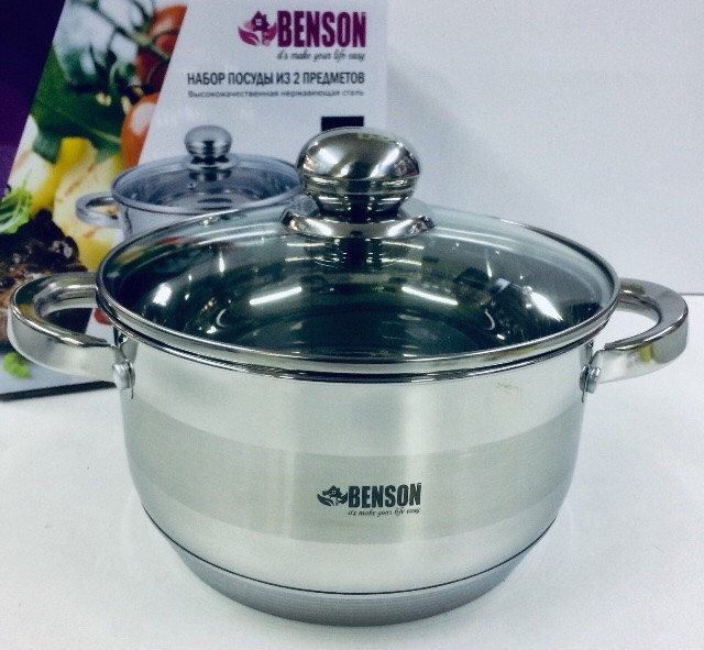 Кастрюля с крышкой нержсталь 3.5л BN-219 (6) Одесса - изображение 1