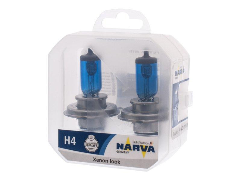 Комплект галогеновых ламп NARVA 48680 TWIN SET H4 12V 60/55W RANGE POWER WHITE Харьков - изображение 1