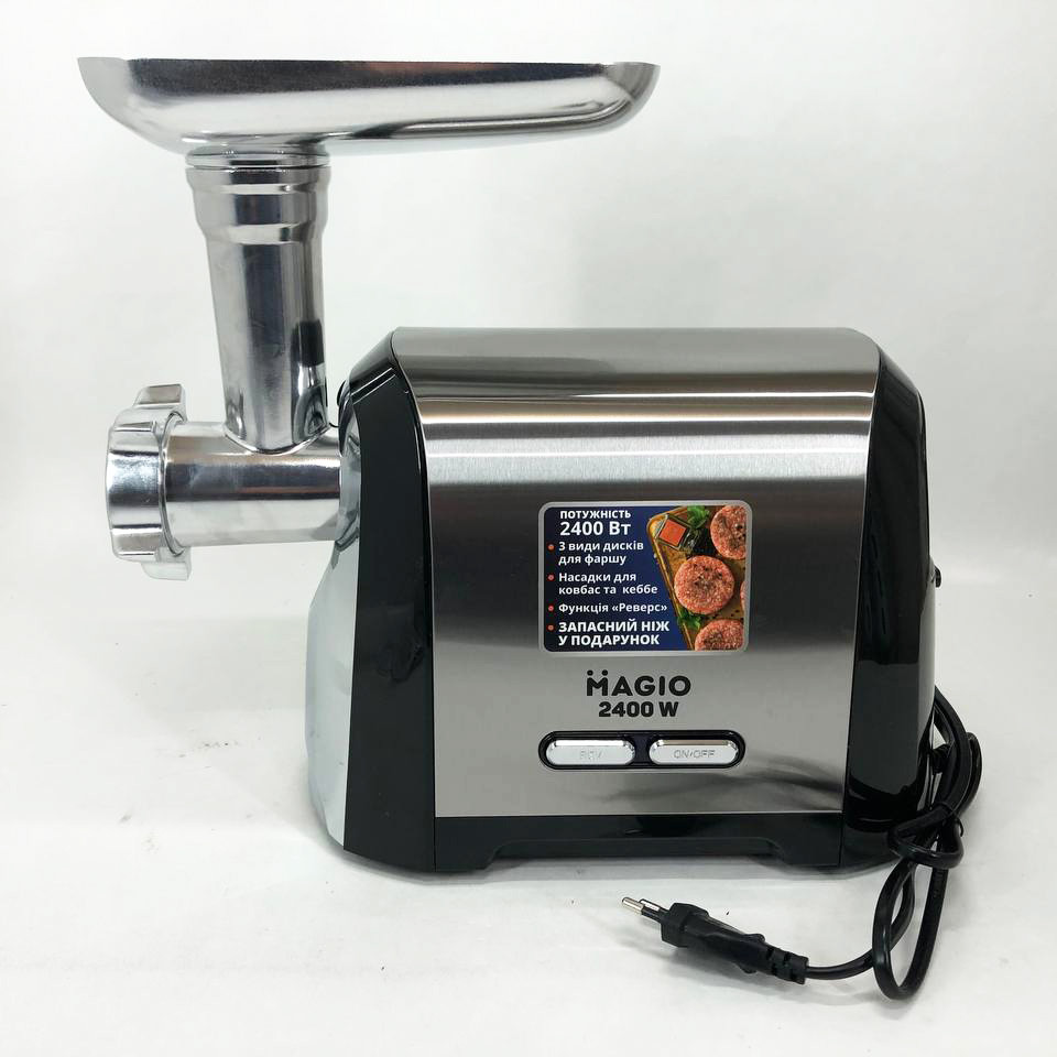 М'ясорубка з легким чищенням Magio, М'ясорубка кухонна потужна для дому 'ясорубки для ковбаси AD-56 Львів - фото 2