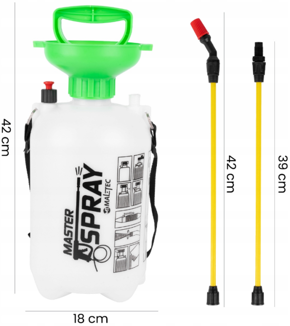 Опрыскиватель садовый Maltec 5л 3,2 Бар (Польша) Киев - изображение 2