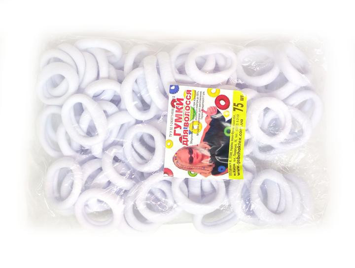 Резинка для волос белая набор 75 шт Киев - изображение 1
