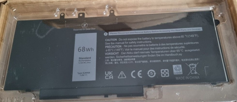 Оригинальная батарея для ноутбука DELL GJKNX 5480.5580.5490.5590.5491. Харьков - изображение 3