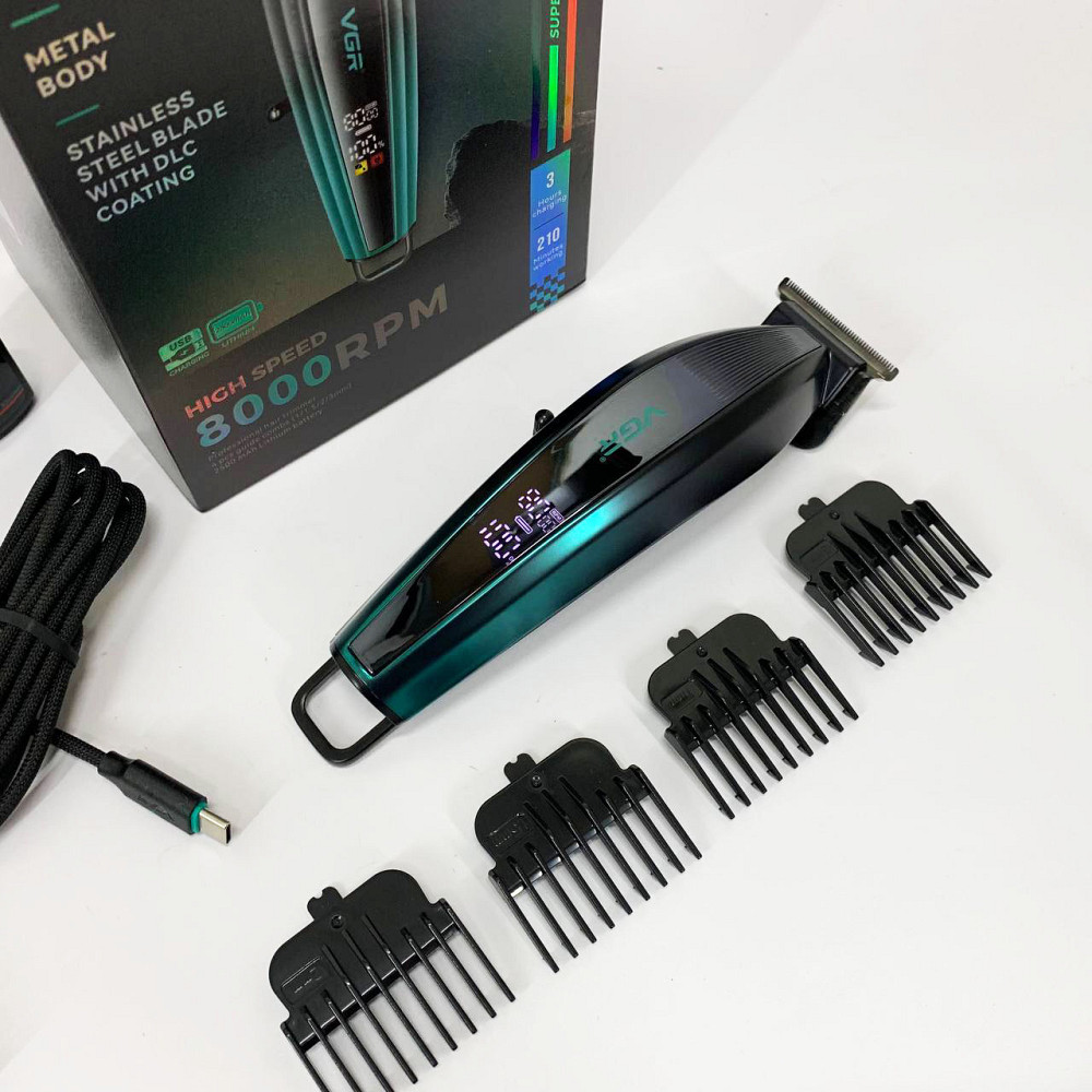 Модний машинка для стрижки волосся VGR, Машинка для стрижки волосся з універсальним живленням PO-30 Львів - фото 1