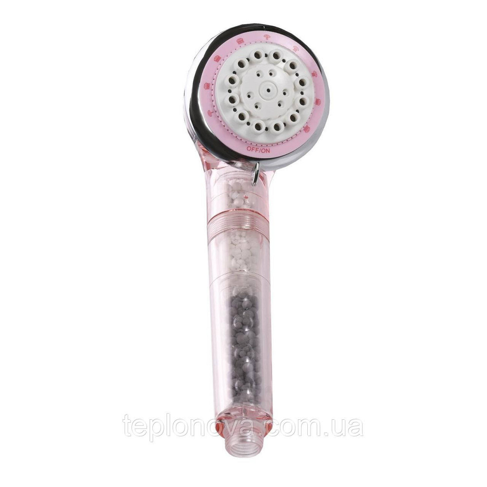 Лійка д/душа г/масаж. +КАРТРИДЖ (рожева) SFH-01 Pink Чернівці - фото 2