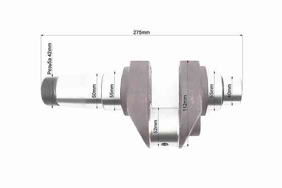 Колінвал R195NM (Dболта-М12x1,5, Dшейки-52mm, H-112mm) Киев