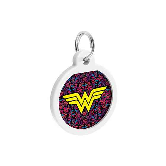 Адресник для собак и кошек металлический WAUDOG Smart ID с QR паспортом, рисунок 