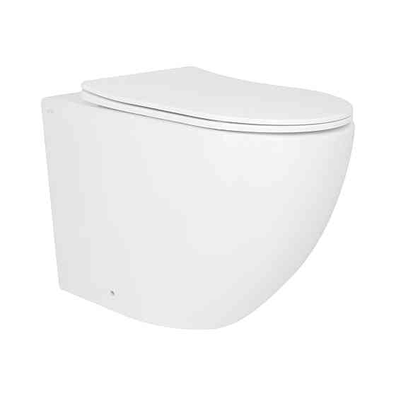 Унитаз подвесной Qtap Robin Ultra Quiet безободковый с сиденьем Soft-close 520x365x365 мм WHITE Киев