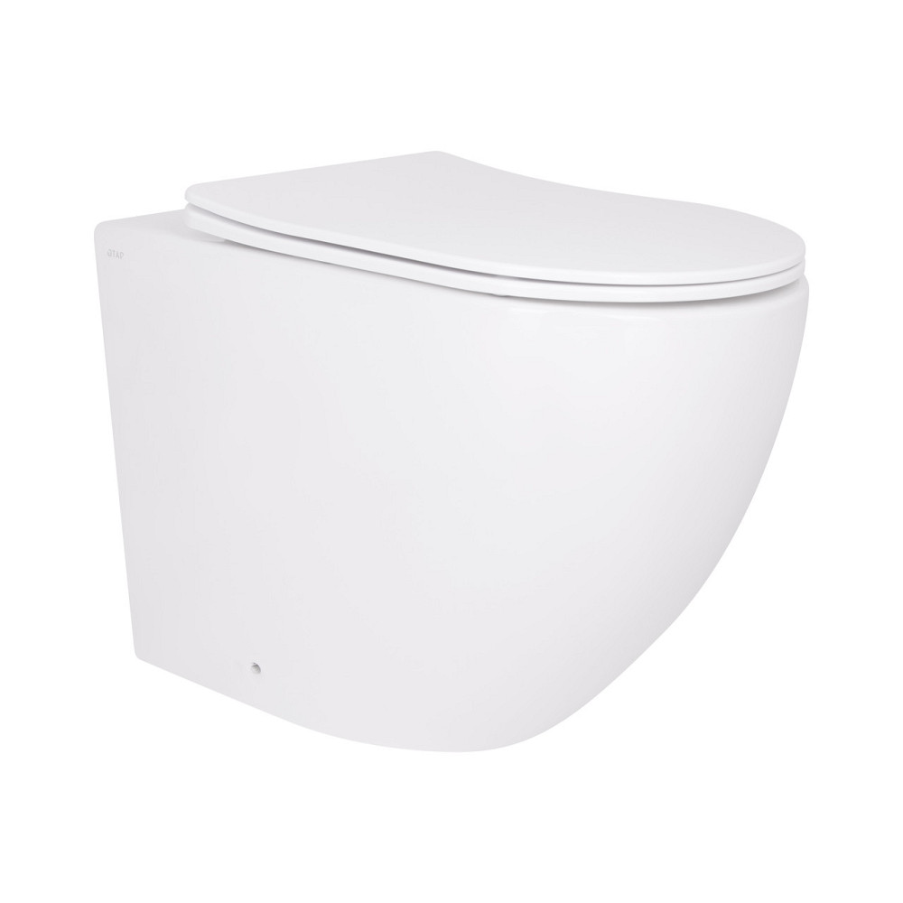 Унитаз подвесной Qtap Robin Ultra Quiet безободковый с сиденьем Soft-close 520x365x365 мм WHITE Киев - изображение 1