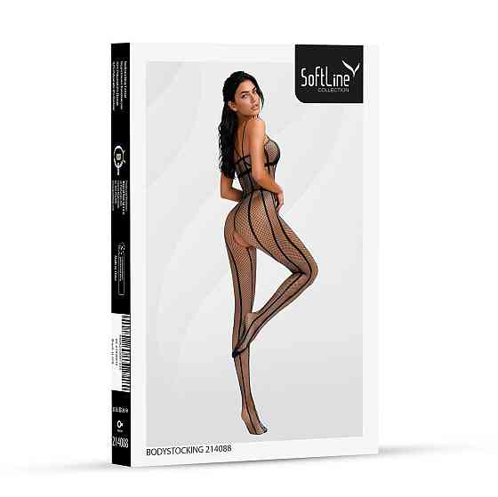 Бодістокінг - Bodystocking 214088, black - One Size Sex Aura Київ
