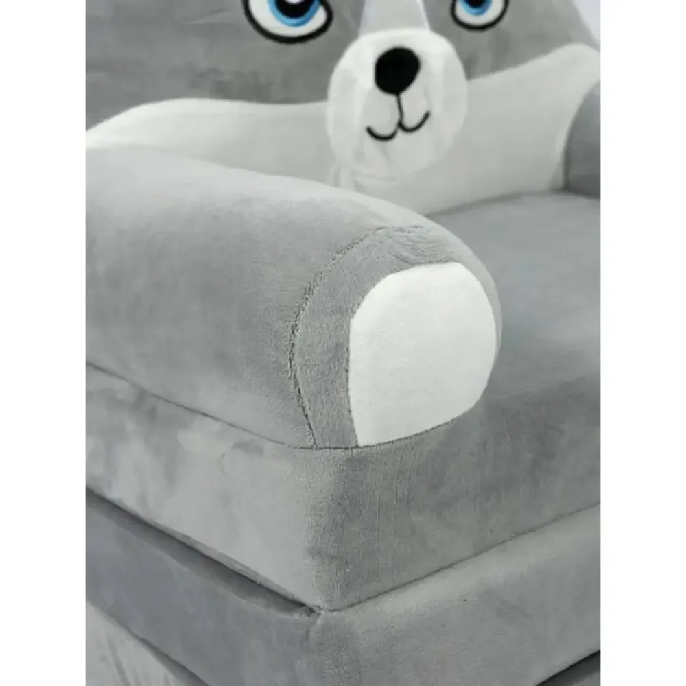 GRAND Мягкое детское кресло плюшевое, мягкое кресло-кровать для детей Вовк Серый Коломия - фото 2