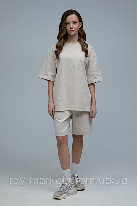 Шорты базовые RAY BASIC бежевые женские (U0701W-Cream) M Киев - изображение 4