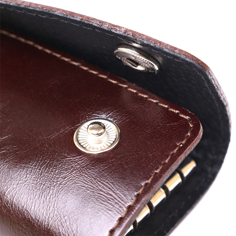 Удобная кожаная ключница Shvigel 16534 Коричневый Киев - изображение 6