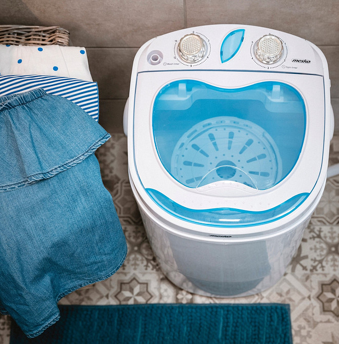 Туристическая стиральная машина 3 кг переносная с центрифугой Mesko MS (8053) 400 Вт Нововолынск - изображение 9