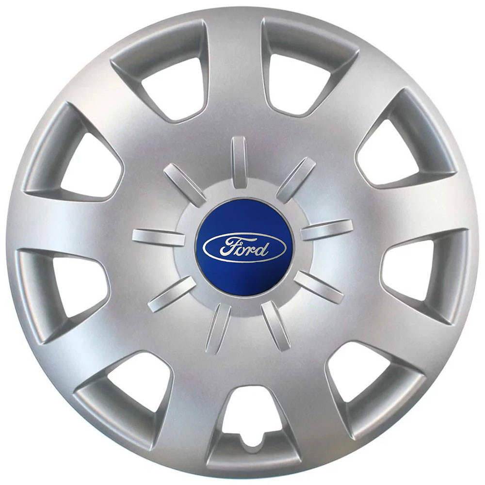 Автомобільні модельні ковпаки R15 Ford 314 4шт, SJS, сріблясті Київ - фото 1