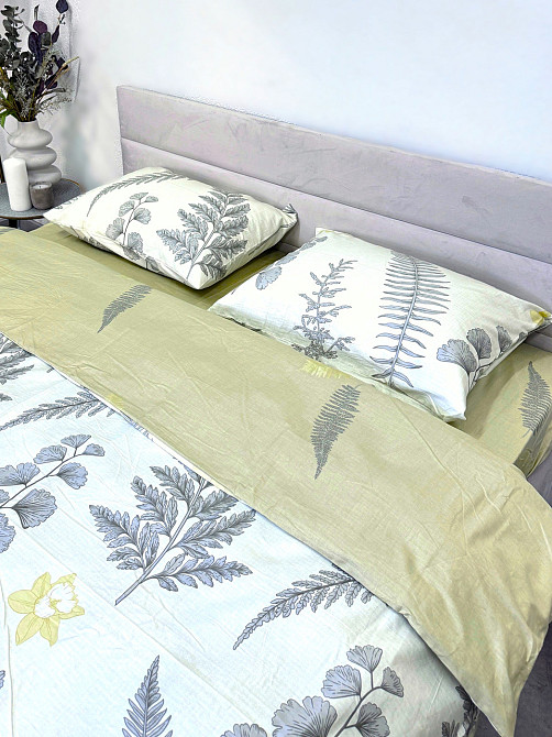 Ecotton Комплект постільної білизни Ecotton полуторний 150х215 см Польові квіти на білому 24305 Київ - фото 4