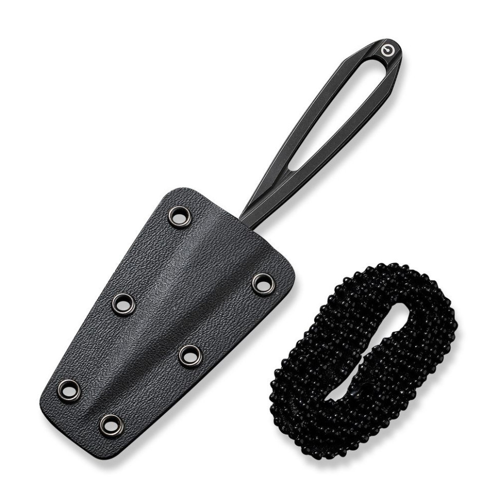 Ніж фіксований тактичний Civivi D-Art, D2 (12.5 см) чорний Київ - фото 6