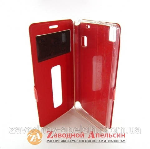 Чохол книжка Lenovo A7000 K3 Note Smart Case red Одеса - фото 3