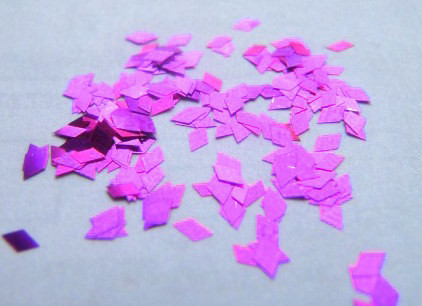 Плівка для ефекту "Бите скло" порізана в колбочках фіолетова Київ - фото 1